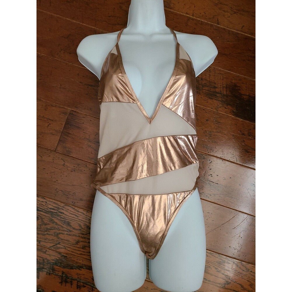 Lovers + Friends Starlight One Piece Shiney  Swim  Beach M NWT $158